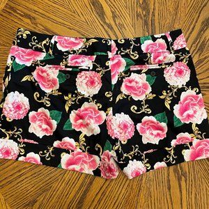 7th Avenue New York & Company Floral Pink Shorts